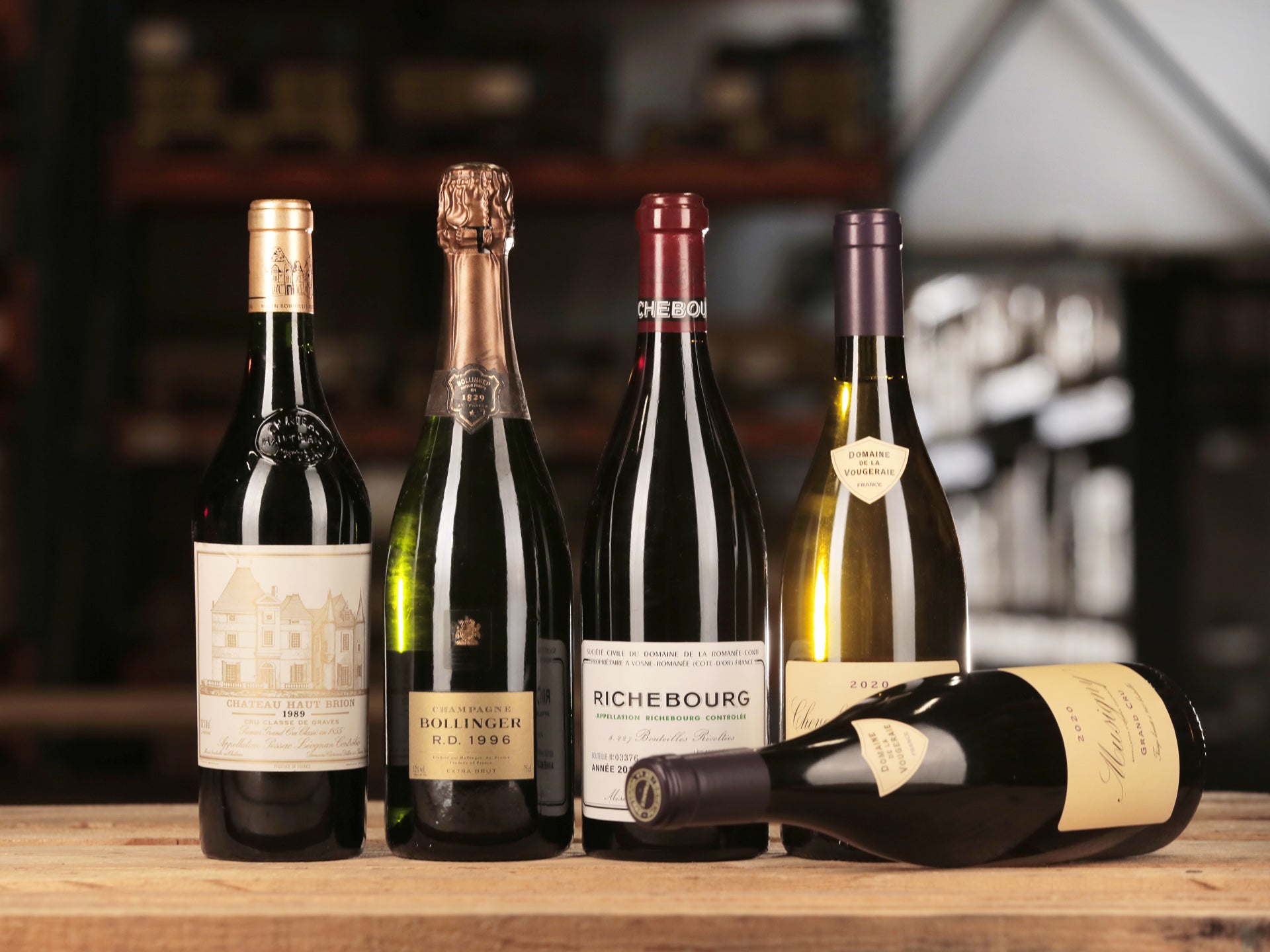 95+ rated wines - Château Haut-Brion 1989, Bollinger R.D. 1996, DRC Richebourg, Vougeraie, Musigny Grand Cru 2020