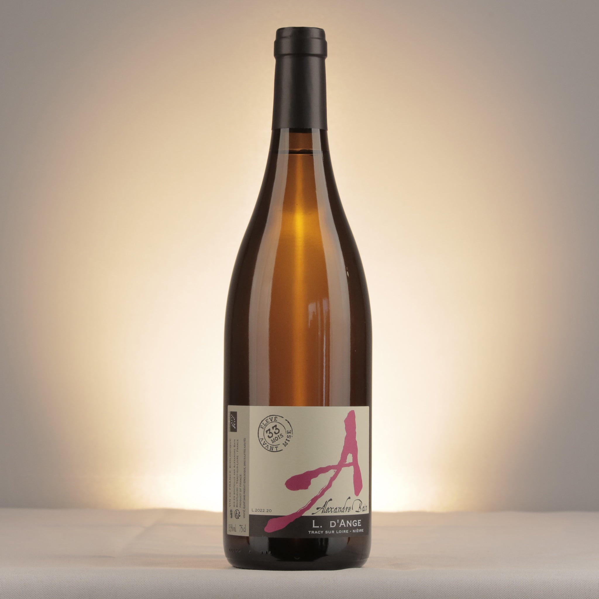 Alexandre Bain L. d'Ange VdF 2022 Bottle front