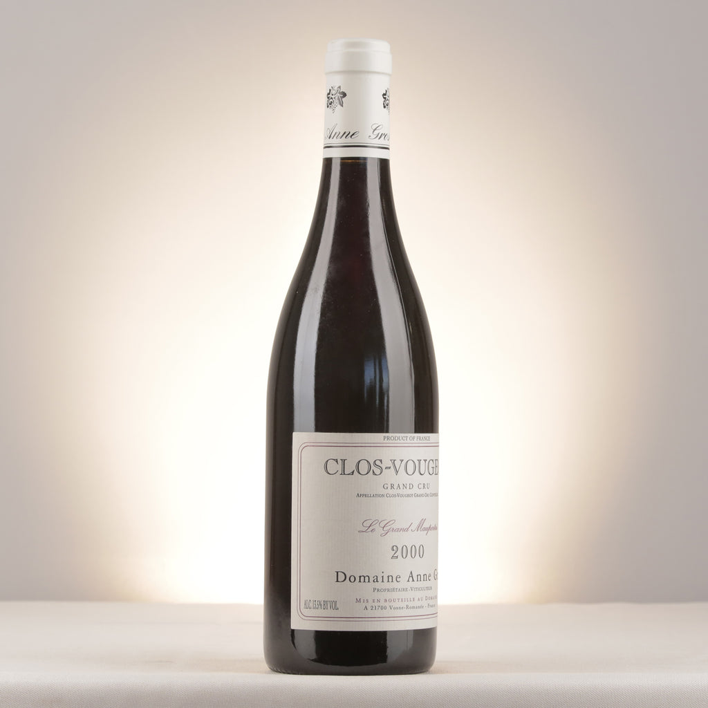 Domaine Anne Gros Clos de Vougeot Grand Cru Le Grand Maupertui 2000 Bottle turned right