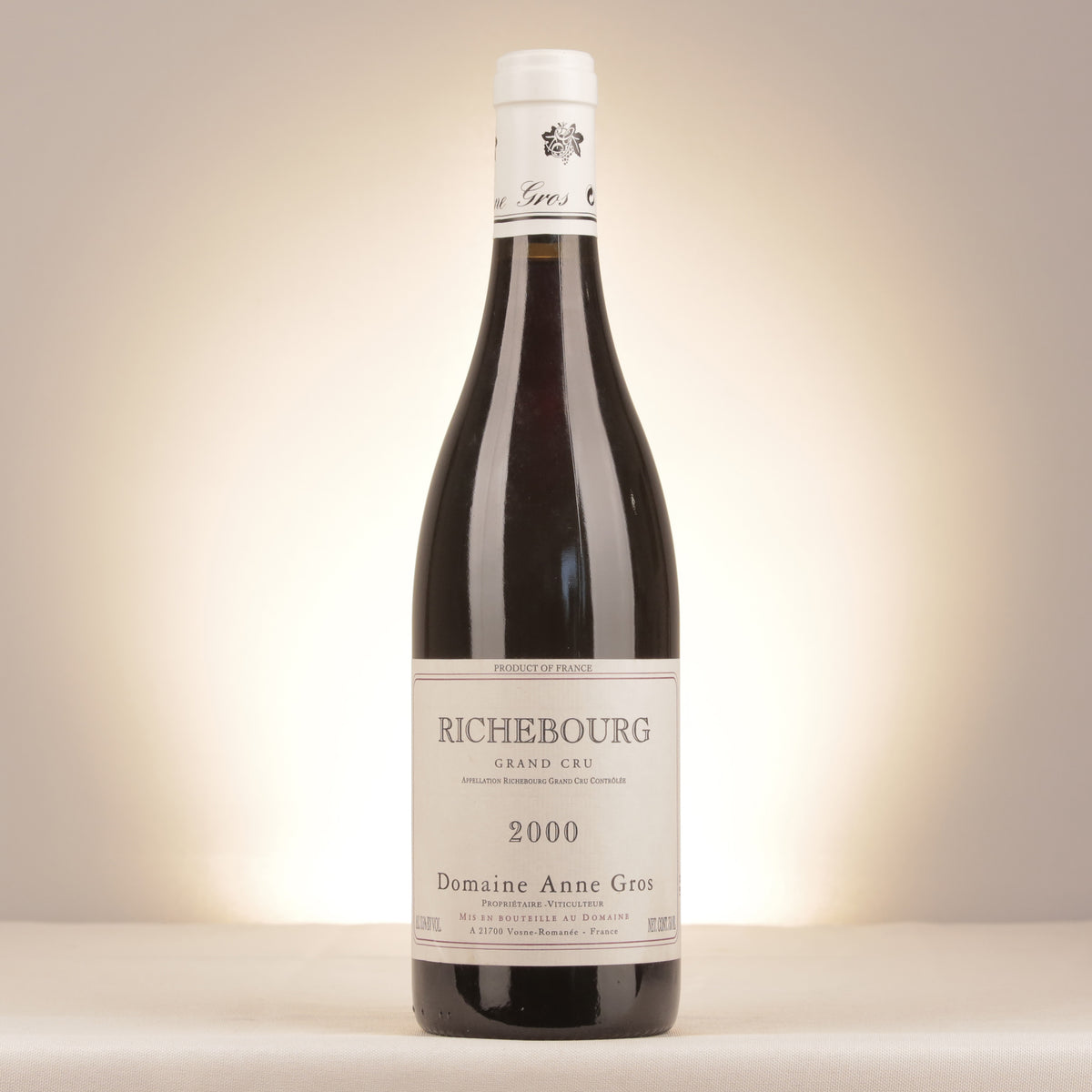 Domaine Anne Gros Richebourg Grand Cru 2000 Bottle front