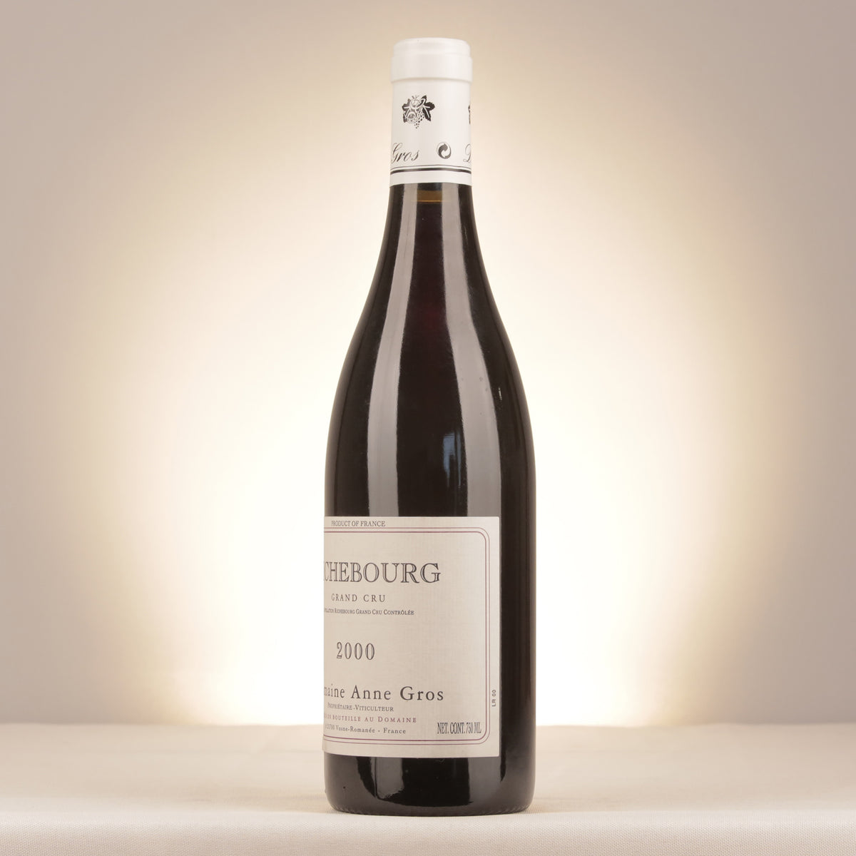 Domaine Anne Gros Richebourg Grand Cru 2000 Bottle turned left