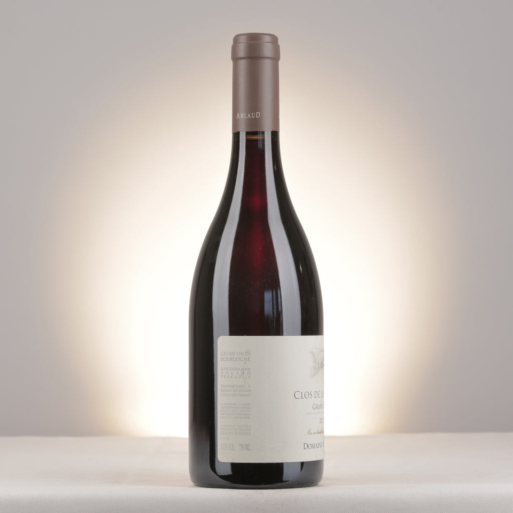 Arlaud Clos de la Roche Grand Cru 2015 Bottle turned right
