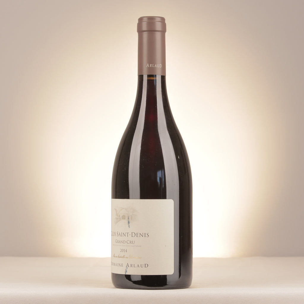 Domaine Arlaud Clos Saint-Denis Grand Cru 2014 Bottle turned left