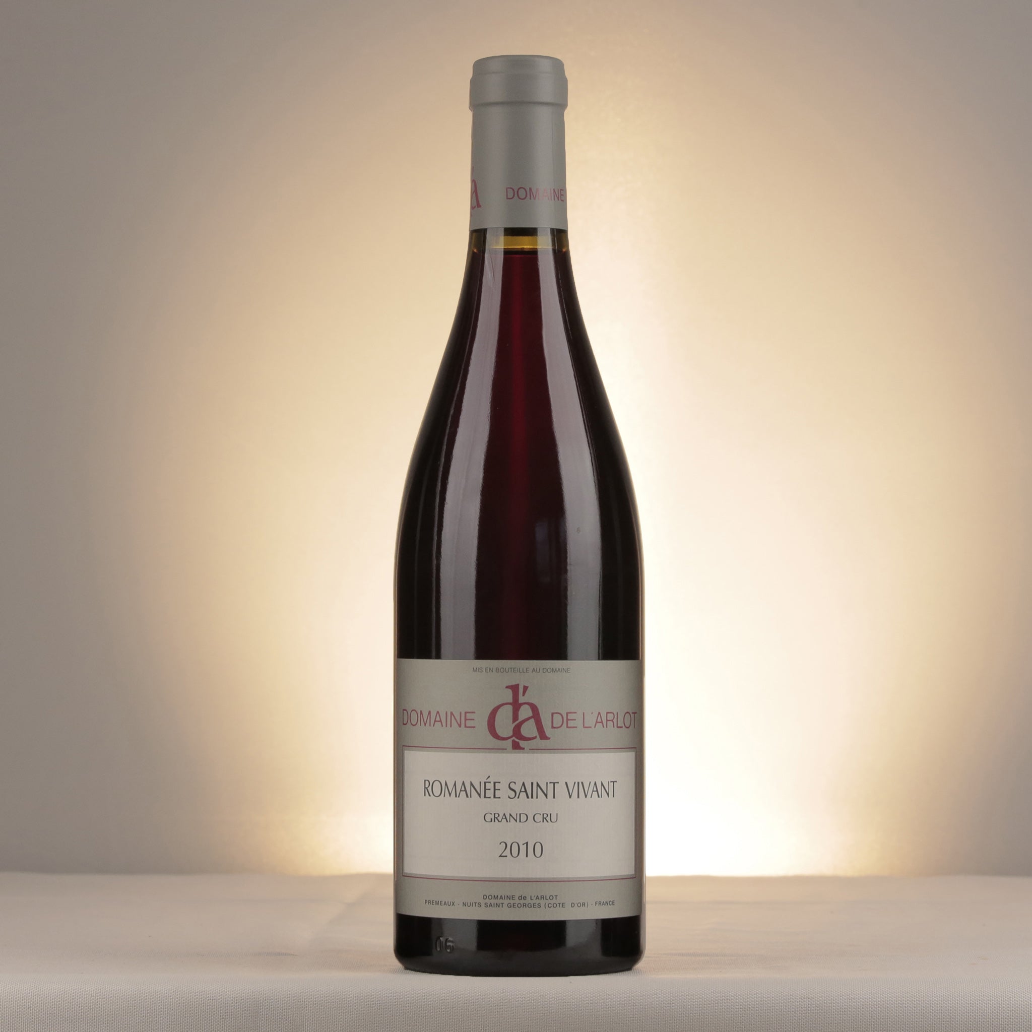 Domaine de l'Arlot Romanée-Saint-Vivant Grand Cru 2010 Bottle front