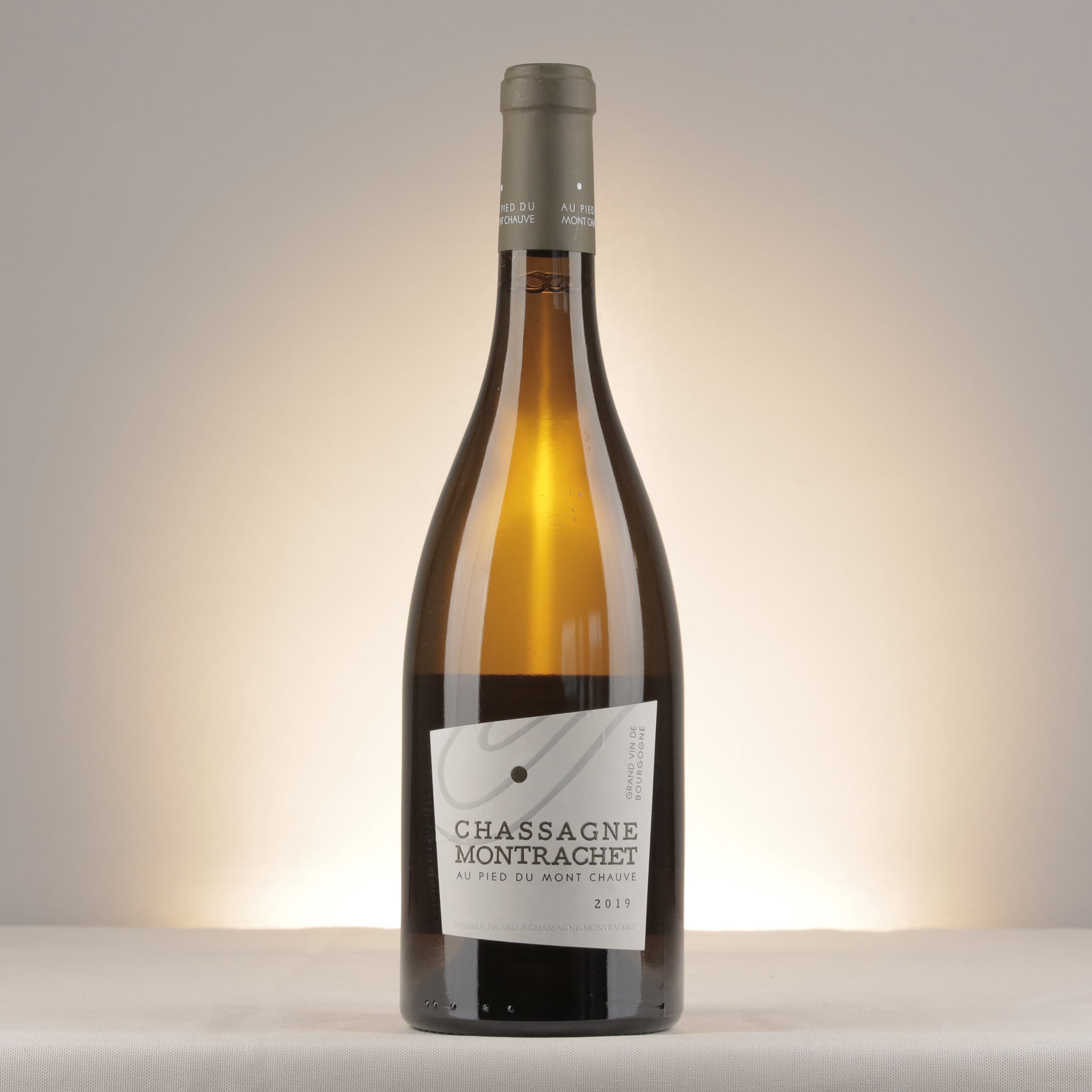 Au Pied du Mont Chauve Chassagne-Montrachet Blanc 2019 Bottle front