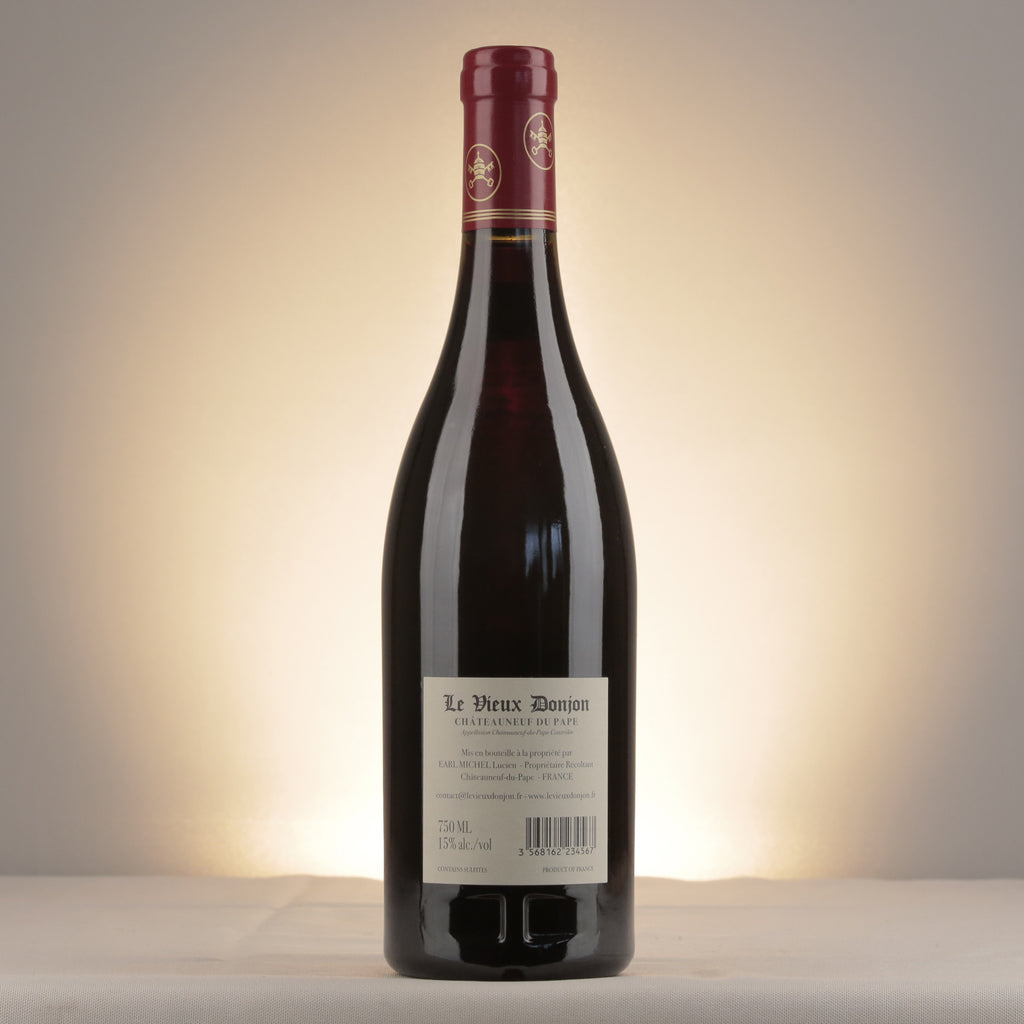 Le Vieux Donjon Châteauneuf-du-Pape Red 2020 Bottle back