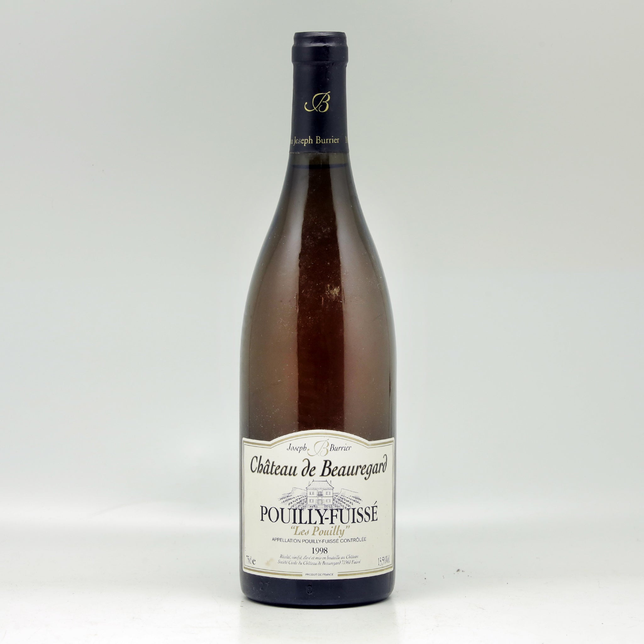 Château Beauregard Les Pouilly Pouilly-Fuissé Village 1998 White wine Bottle