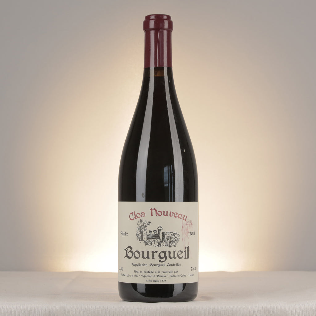 Bourgueil Clos Nouveau 2013 Bottle front (lot 5af8)
