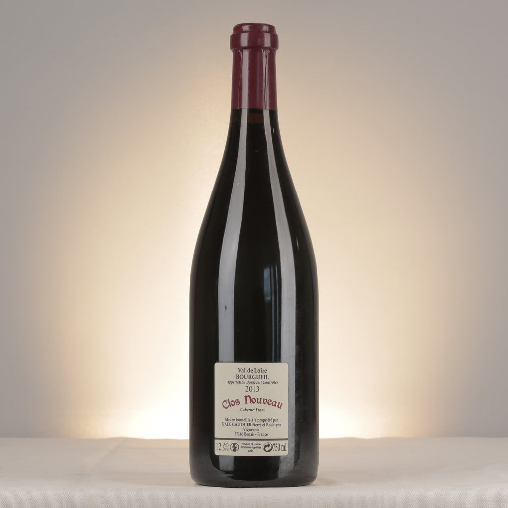 Bel Air Bourgueil Bourgueil Clos Nouveau 2013 Bottle back