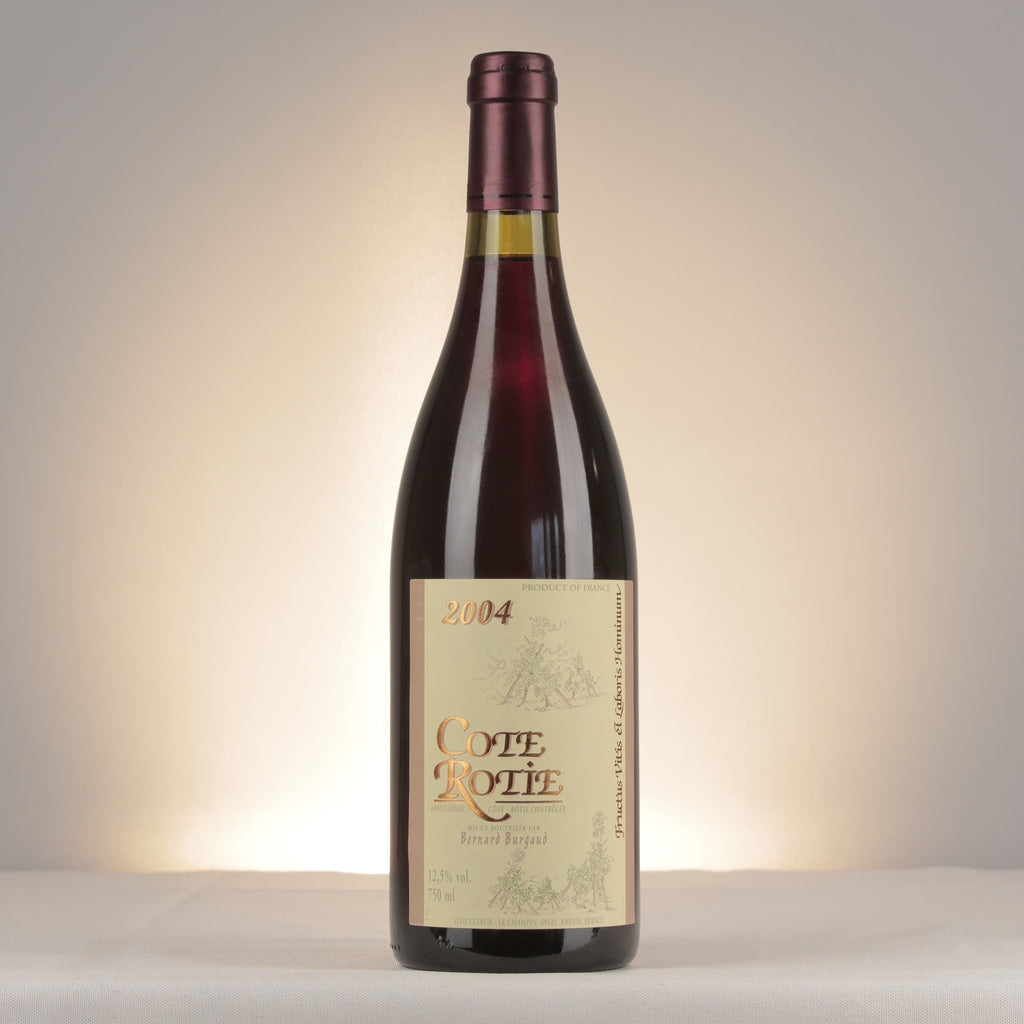 Bernard Burgaud Cote Rotie 2004 Bottle front