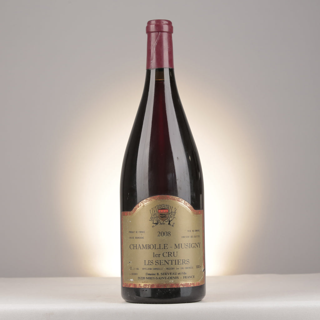 Bernard Servau Chambolle-Musigny 1er Cru Les Sentiers 2008 Magnum front