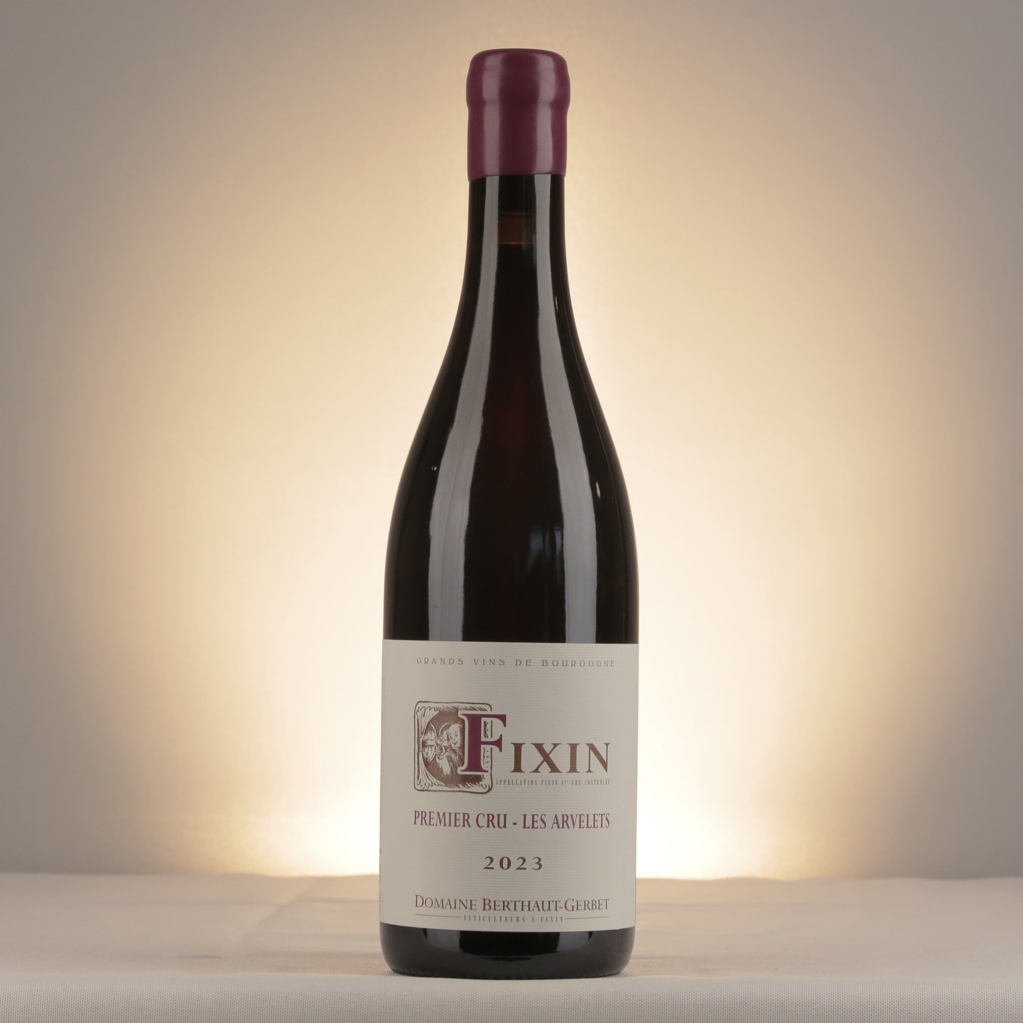 Berthaut-Gerbet Fixin 1er Cru Les Arvelets 2023 Bottle front