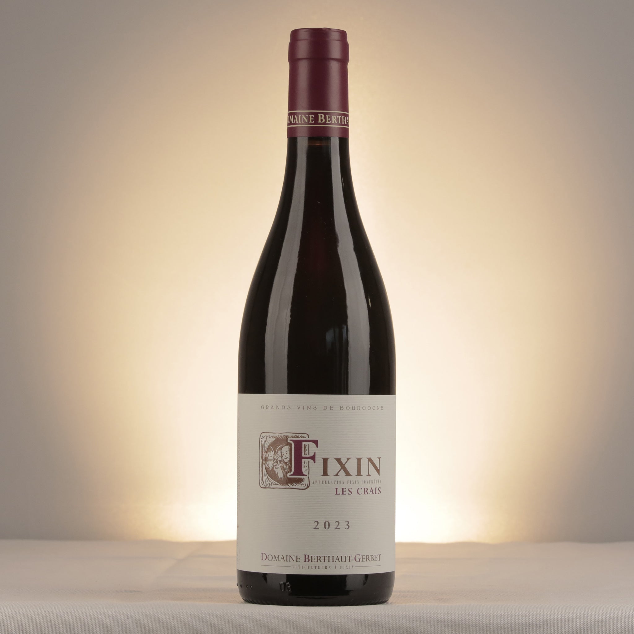 Berthaut-Gerbet Fixin Les Crais 2023 Bottle front