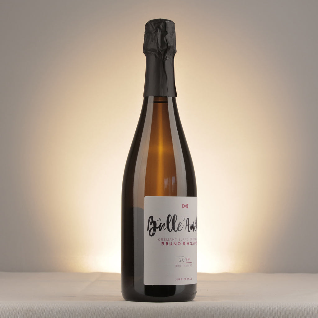 Bienaimé Crémant du Jura La Bulle d'Amélie Blanc de Blancs 2019 Bottle label