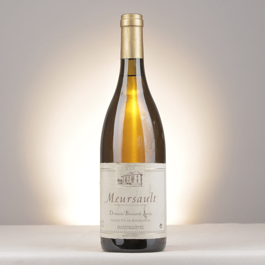 Boissard-Lardy Meursault 2001 Bottle front (lot 7c4a)