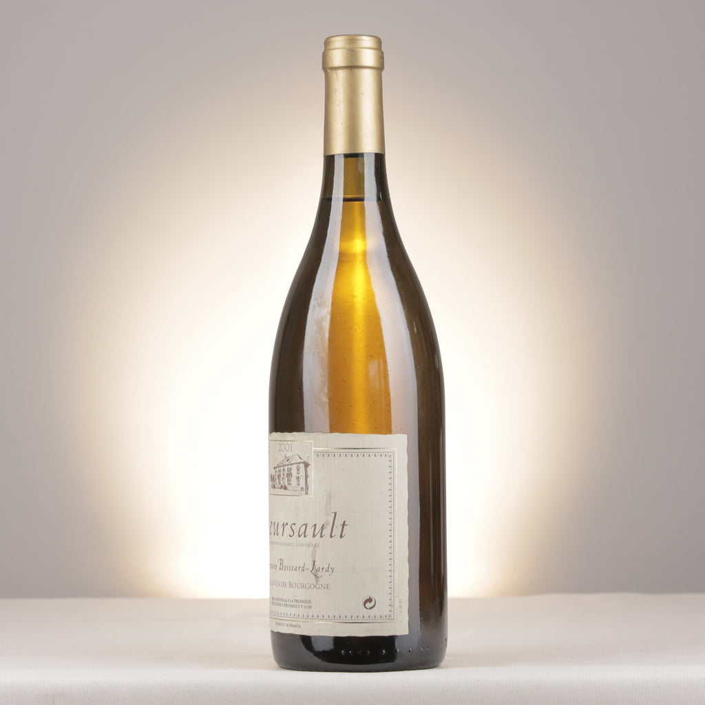 Boissard-Lardy Meursault 2001 Bottle turned left (lot 7c4a)