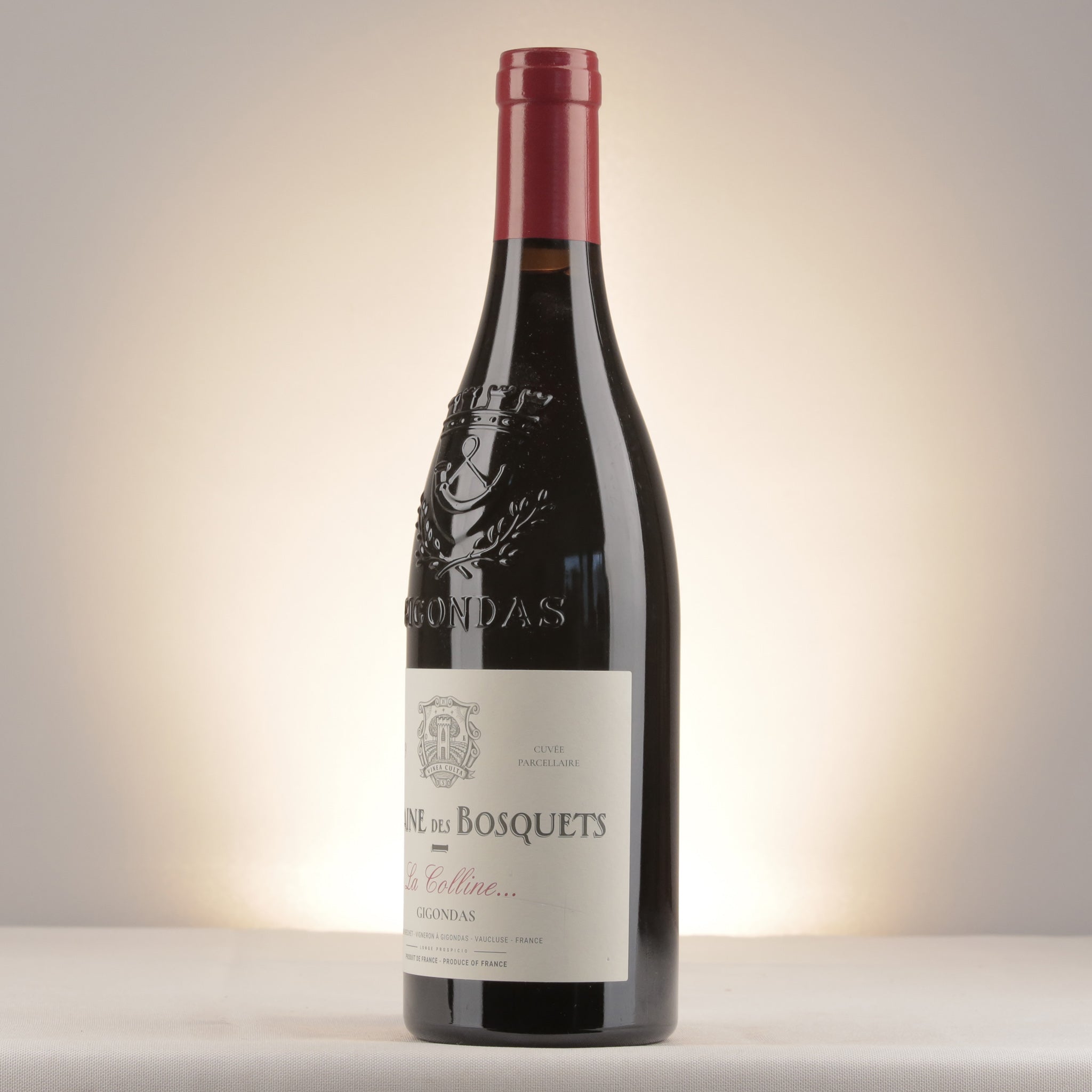 Les Bosquets Gigondas La Colline 2019 Bottle detail