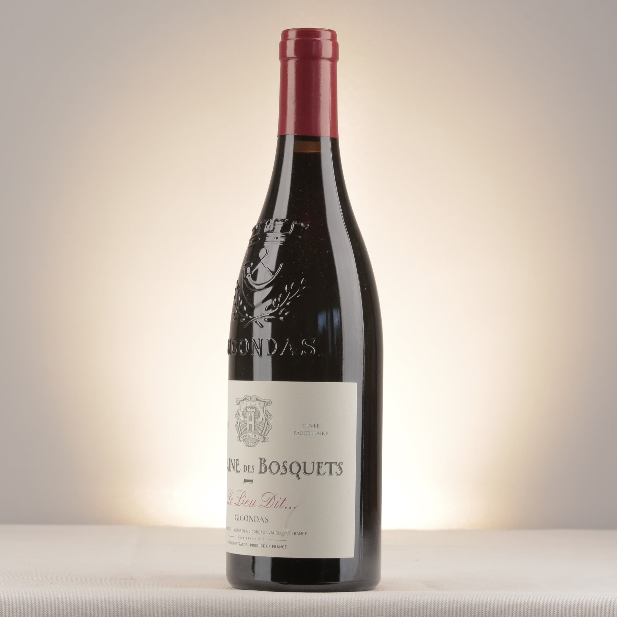 Les Bosquets Gigondas Le Lieu Dit 2019 Bottle detail