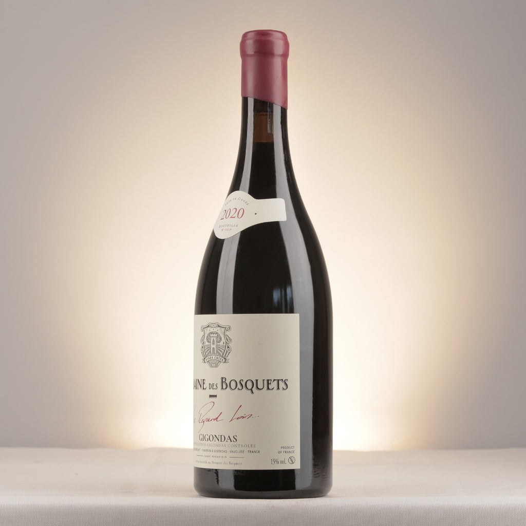 Les Bosquets Gigondas Le Regard Loin 2020 Bottle detail