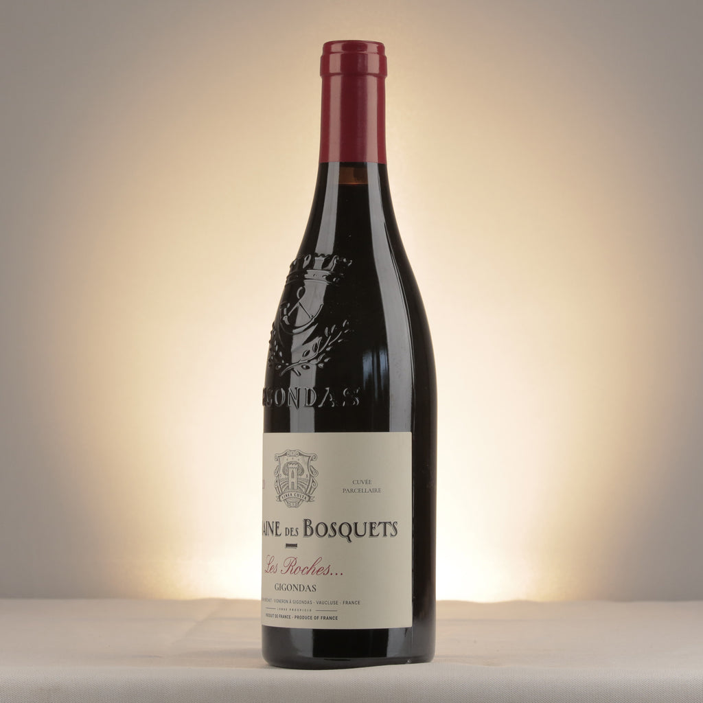 Les Bosquets Gigondas Les Roches 2020 Bottle detail
