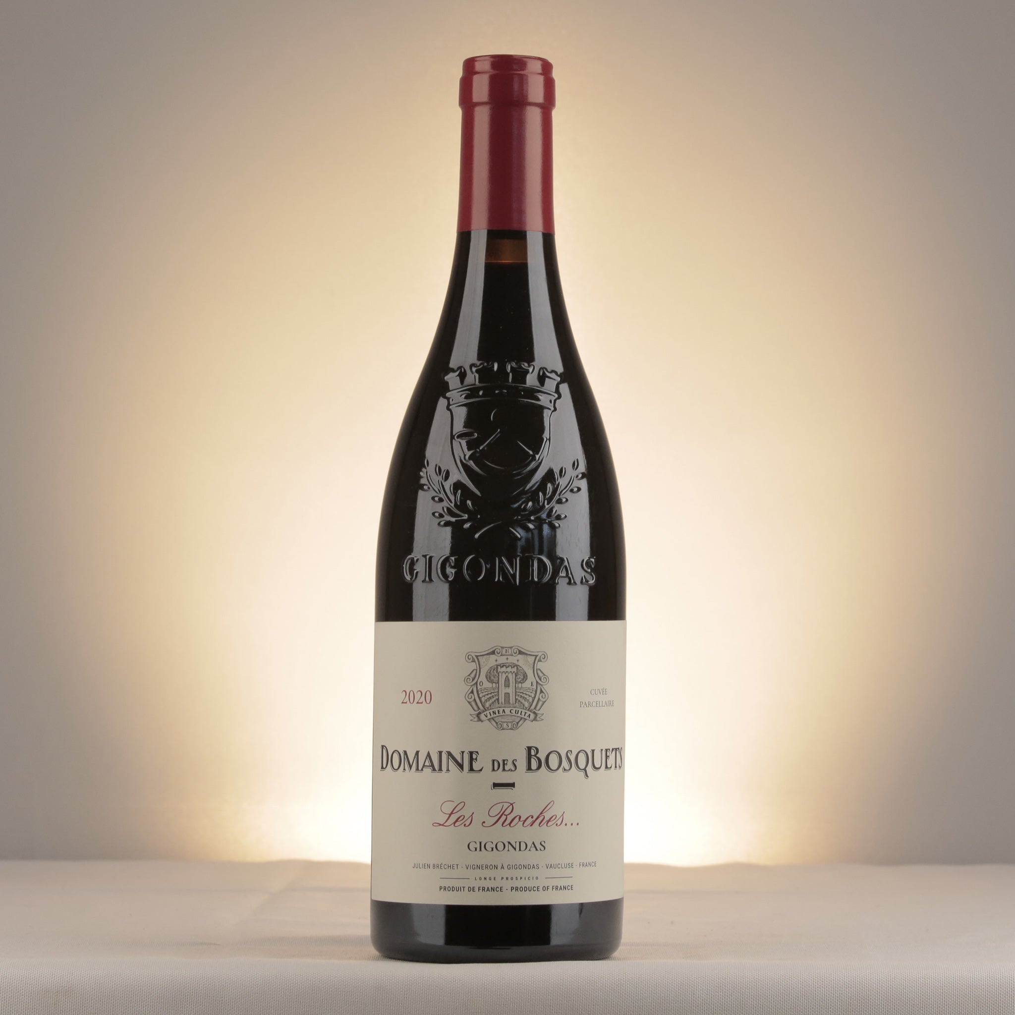 Les Bosquets Gigondas Les Roches 2020 Bottle front
