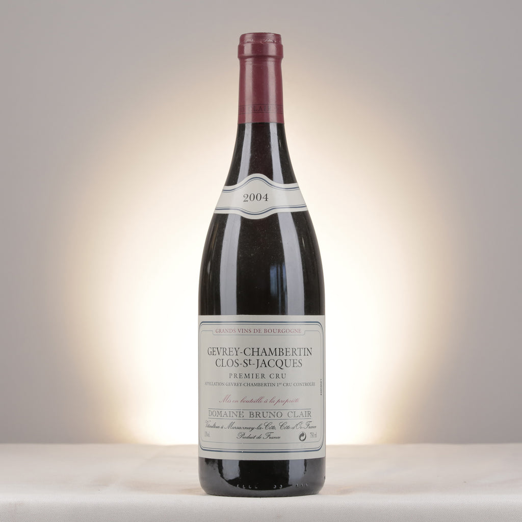 Bruno Clair Gevrey-Chambertin 1er Cru Clos Saint-Jacques 2004 Bottle front