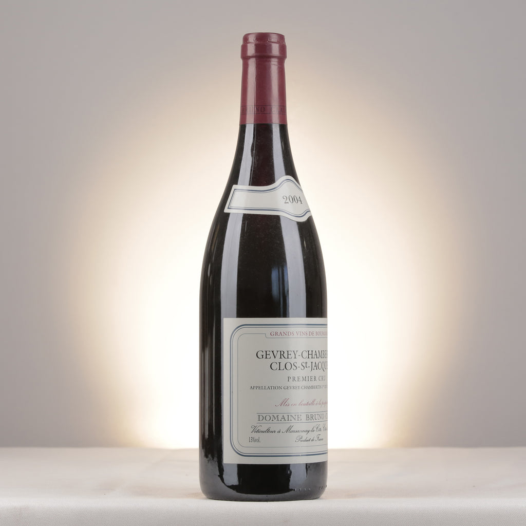 Bruno Clair Gevrey-Chambertin 1er Cru Clos Saint-Jacques 2004 Bottle turned right