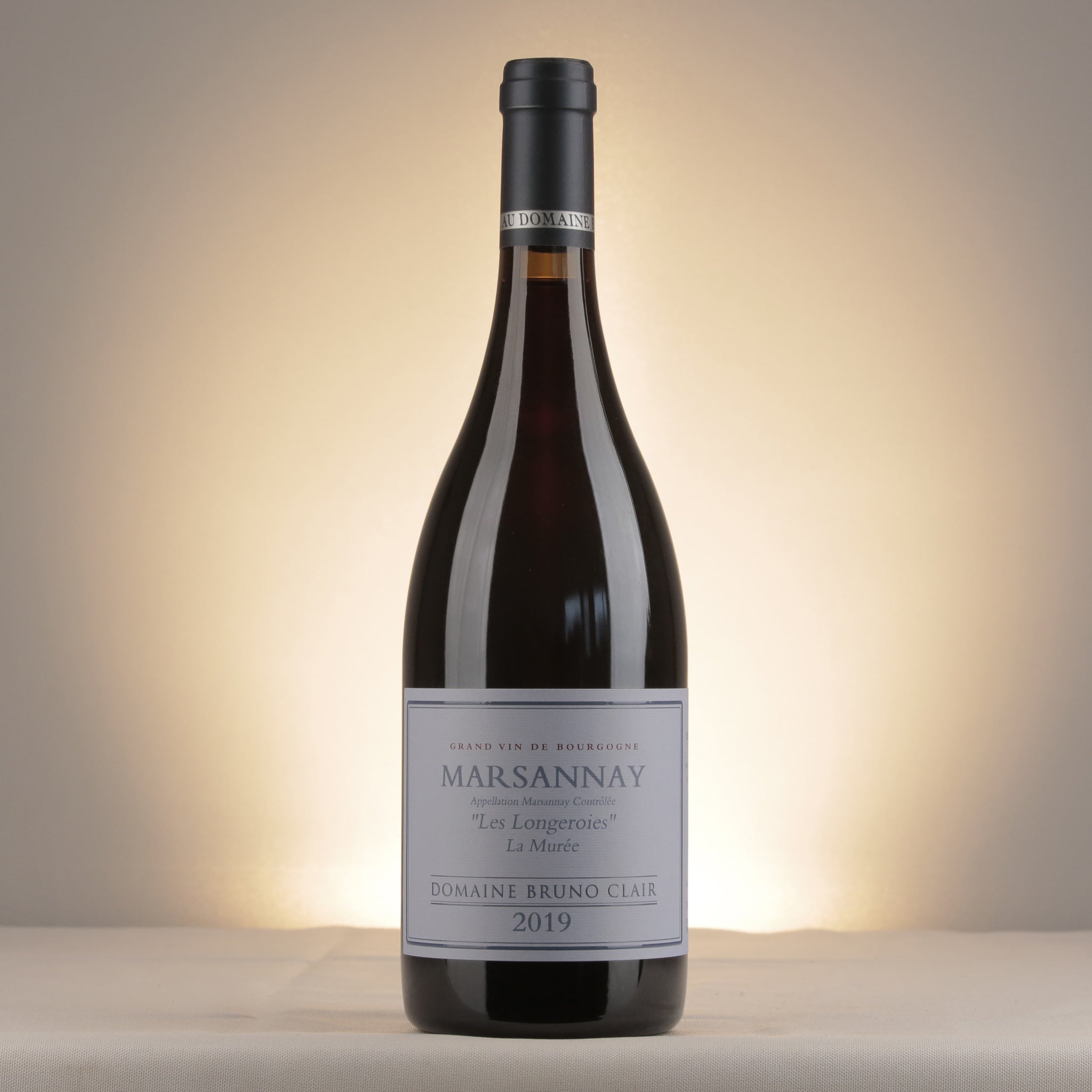 Bruno Clair Marsannay Les Longeroies La Muree 2019 Bottle front