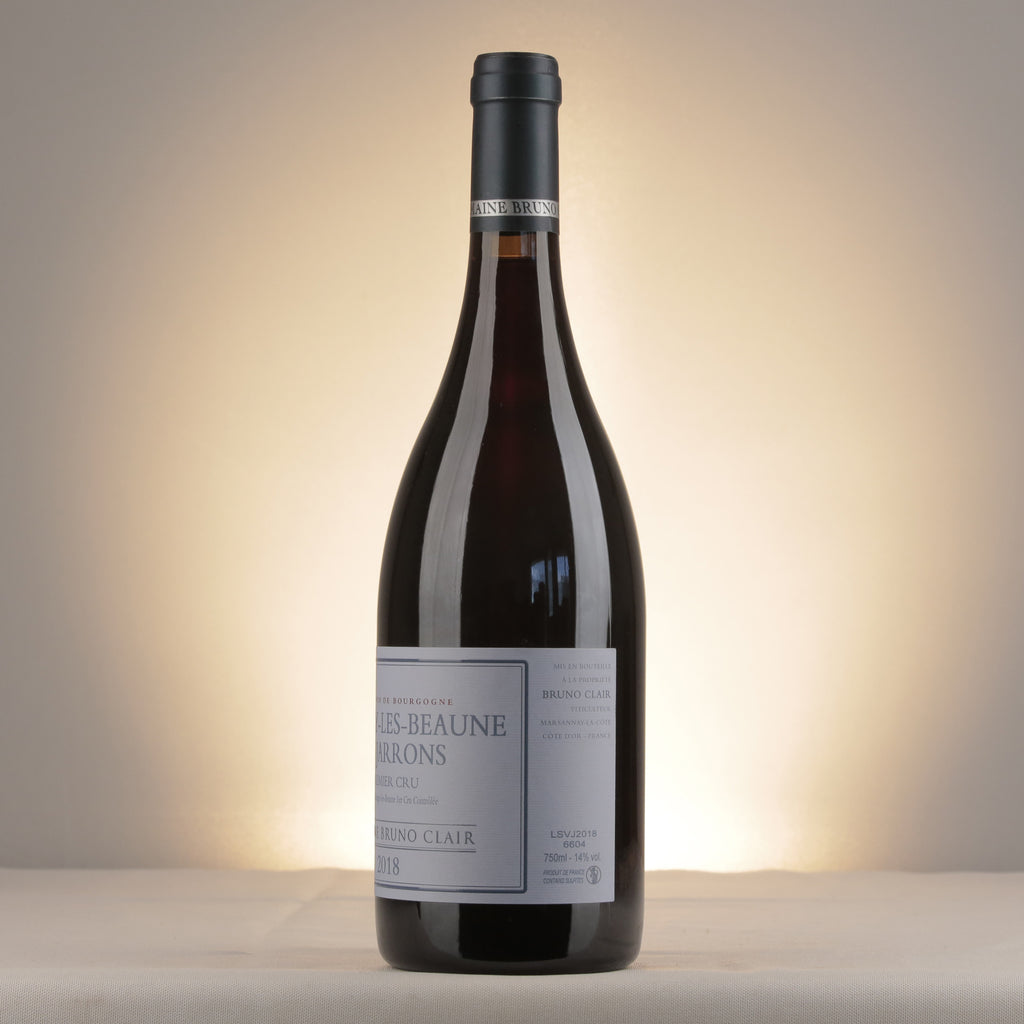 Bruno Clair Savigny-les-Beaune 1er Cru Les Jarrons 2018 Bottle detail