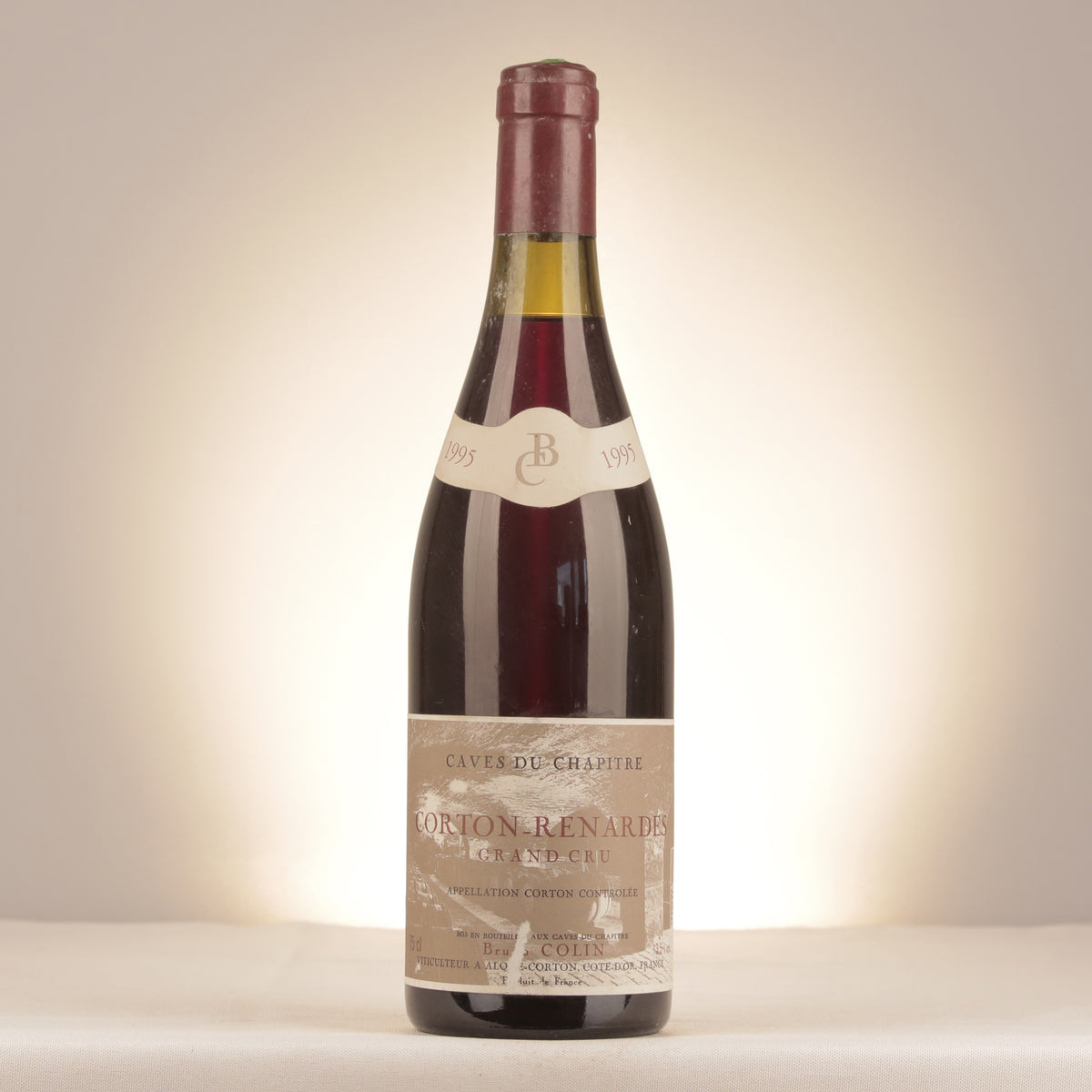 Bruno Colin Caves du Chapitre Corton Grand Cru Les Renardes 1995 Bottle front (lot 6deb)