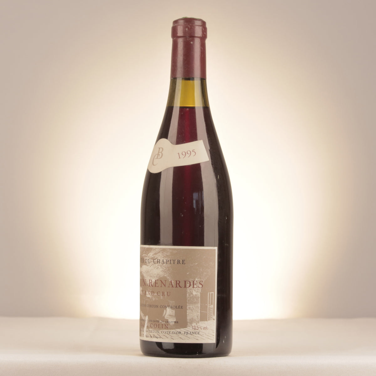 Bruno Colin Caves du Chapitre Corton Grand Cru Les Renardes 1995 Bottle turned left (lot 6deb)
