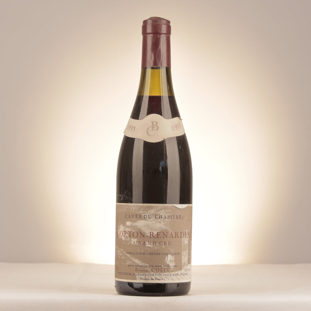 Bruno Colin Caves du Chapitre Corton Grand Cru Les Renardes 1995 Bottle front (lot bb88)