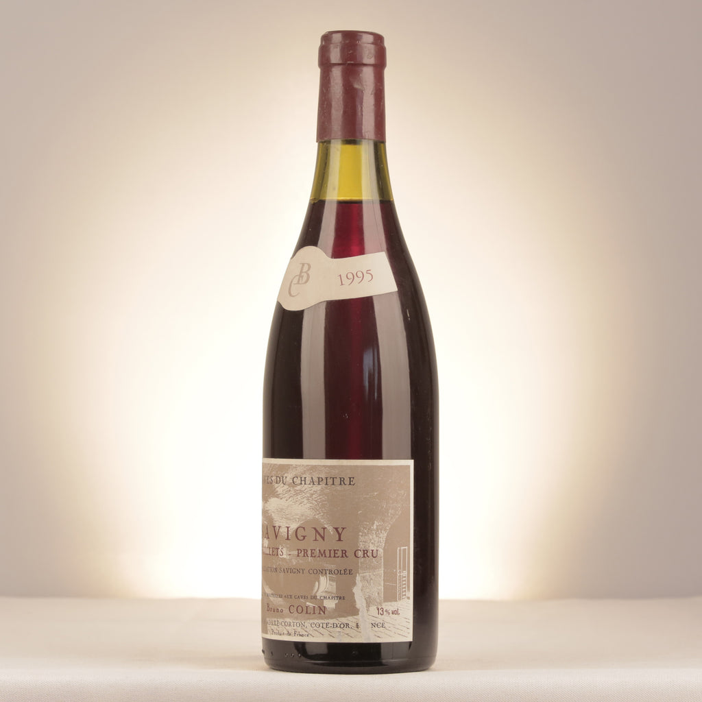 Bruno Colin Caves du Chapitre Savigny-lès-Beaune 1er Cru Les Peuillets 1995 Bottle turned left (lot cc34)