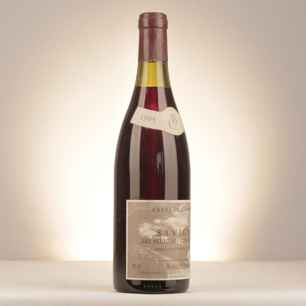 Bruno Colin Caves du Chapitre Savigny-lès-Beaune 1er Cru Les Peuillets 1995 Bottle turned right (lot cc34)