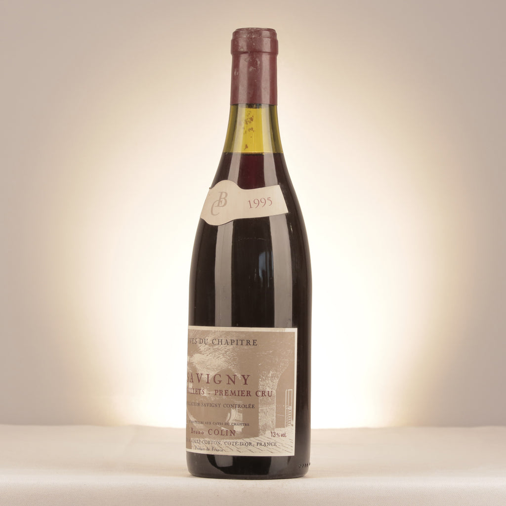 Bruno Colin Caves du Chapitre Savigny-lès-Beaune 1er Cru Les Peuillets 1995 Bottle turned left (lot ef09)
