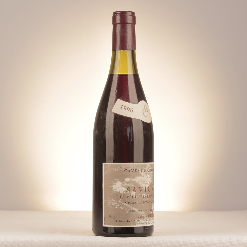 Bruno Colin Caves du Chapitre Savigny-lès-Beaune 1er Cru Les Peuillets 1996 Bottle turned right