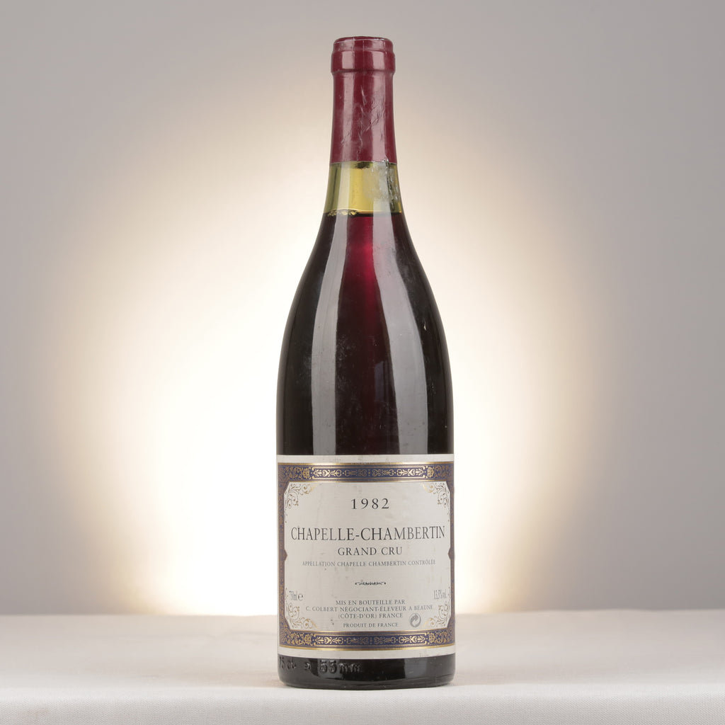 C. Colbert Chapelle-Chambertin Grand Cru 1982 Bottle front