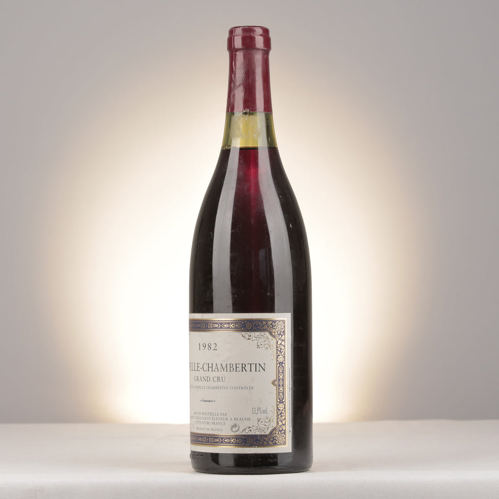 C. Colbert Chapelle-Chambertin Grand Cru 1982 Bottle turned left