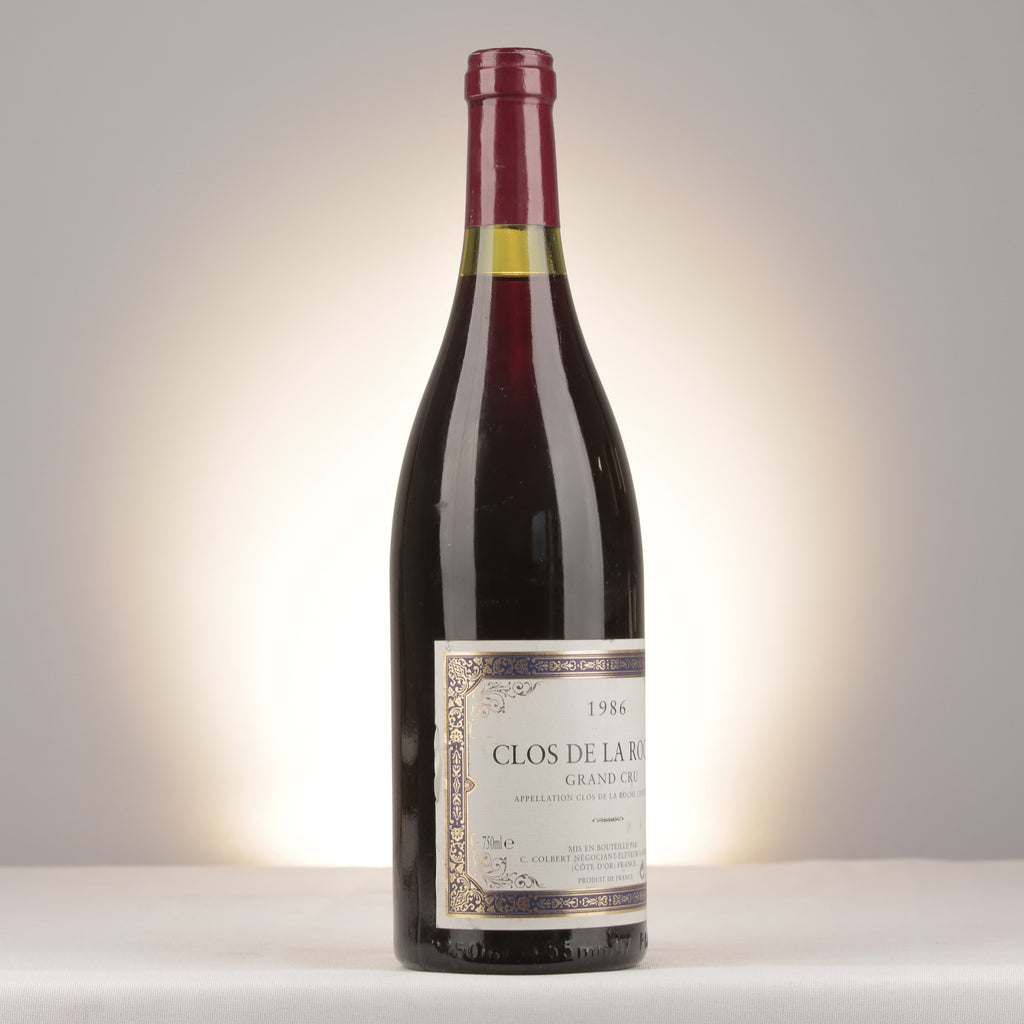C. Colbert Clos de la Roche Grand Cru 1986 Bottle turned right