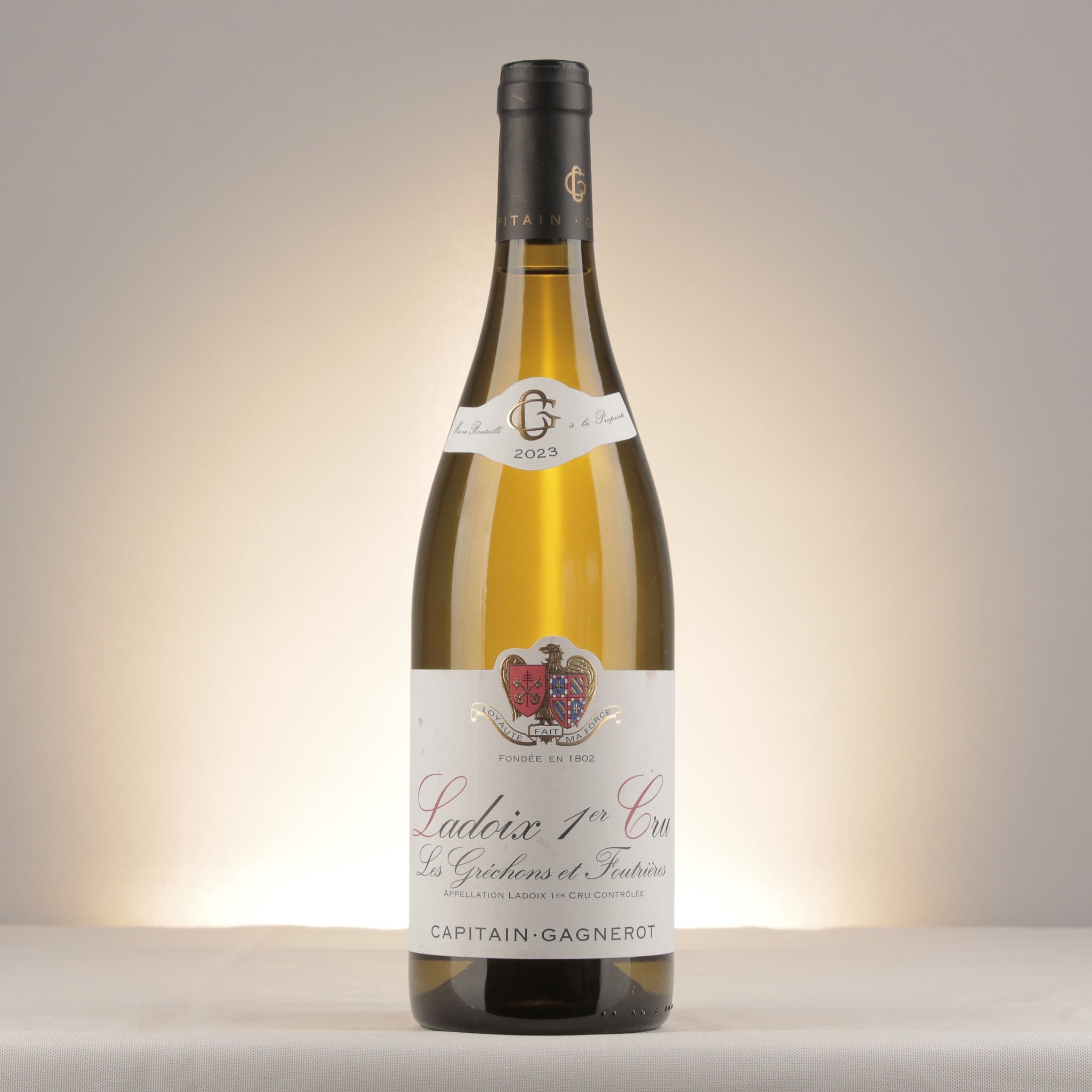 Capitain Gagnerot Ladoix 1er Cru Les Grechons et Foutrières Blanc 2023 Bottle front