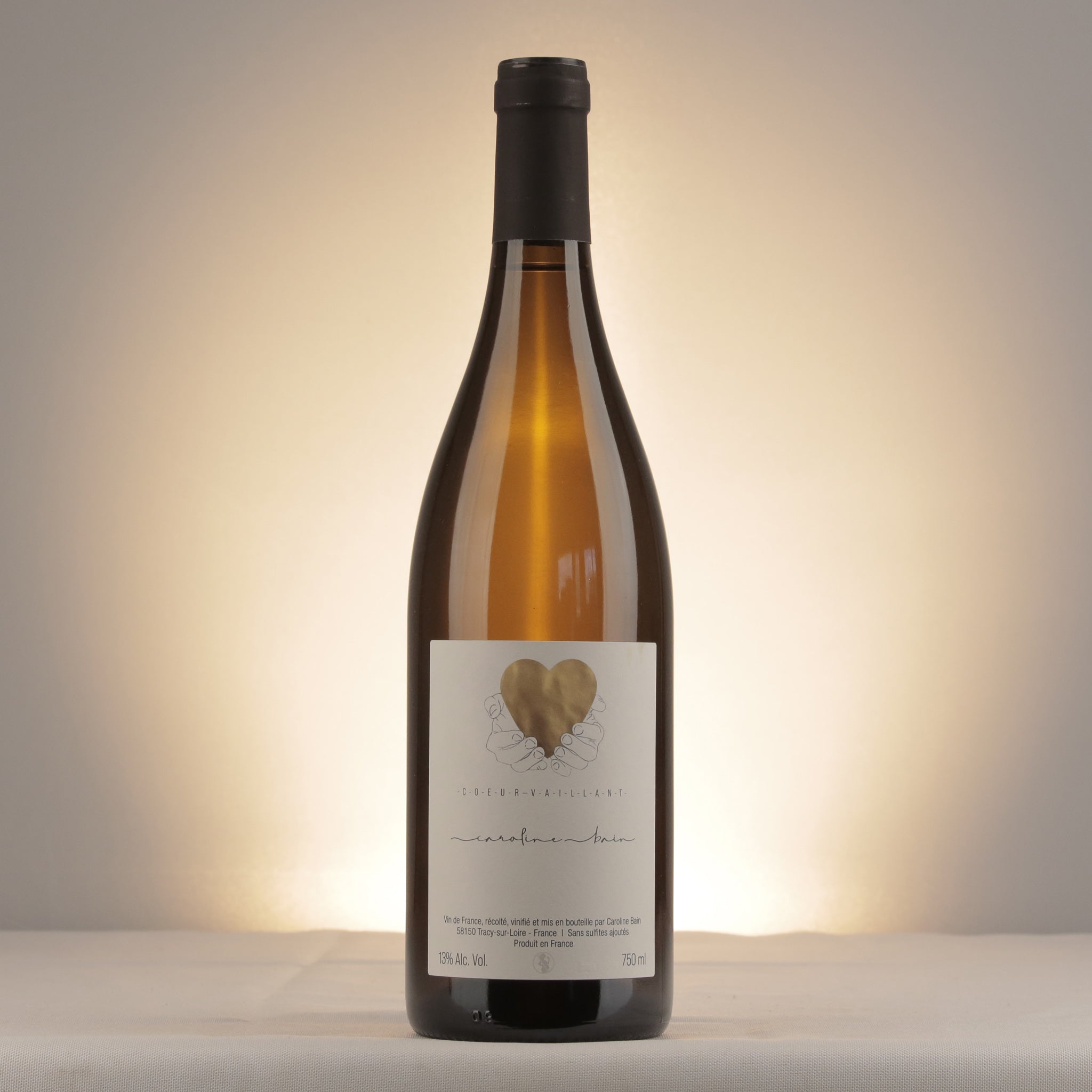 Caroline Bain Coeur Vaillant 2022 Bottle front