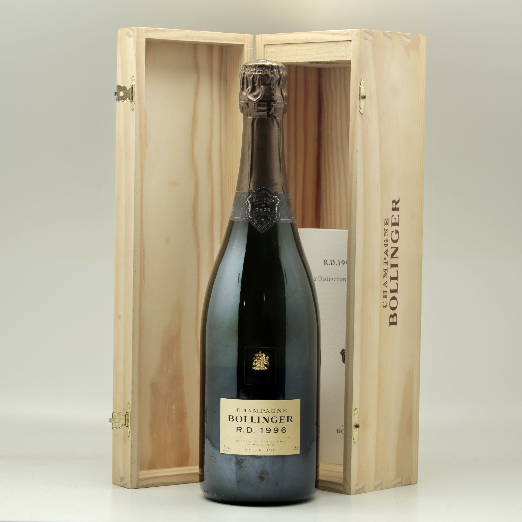 Champagne Bollinger R.D. Extra Brut 1996 Champagne Bottle