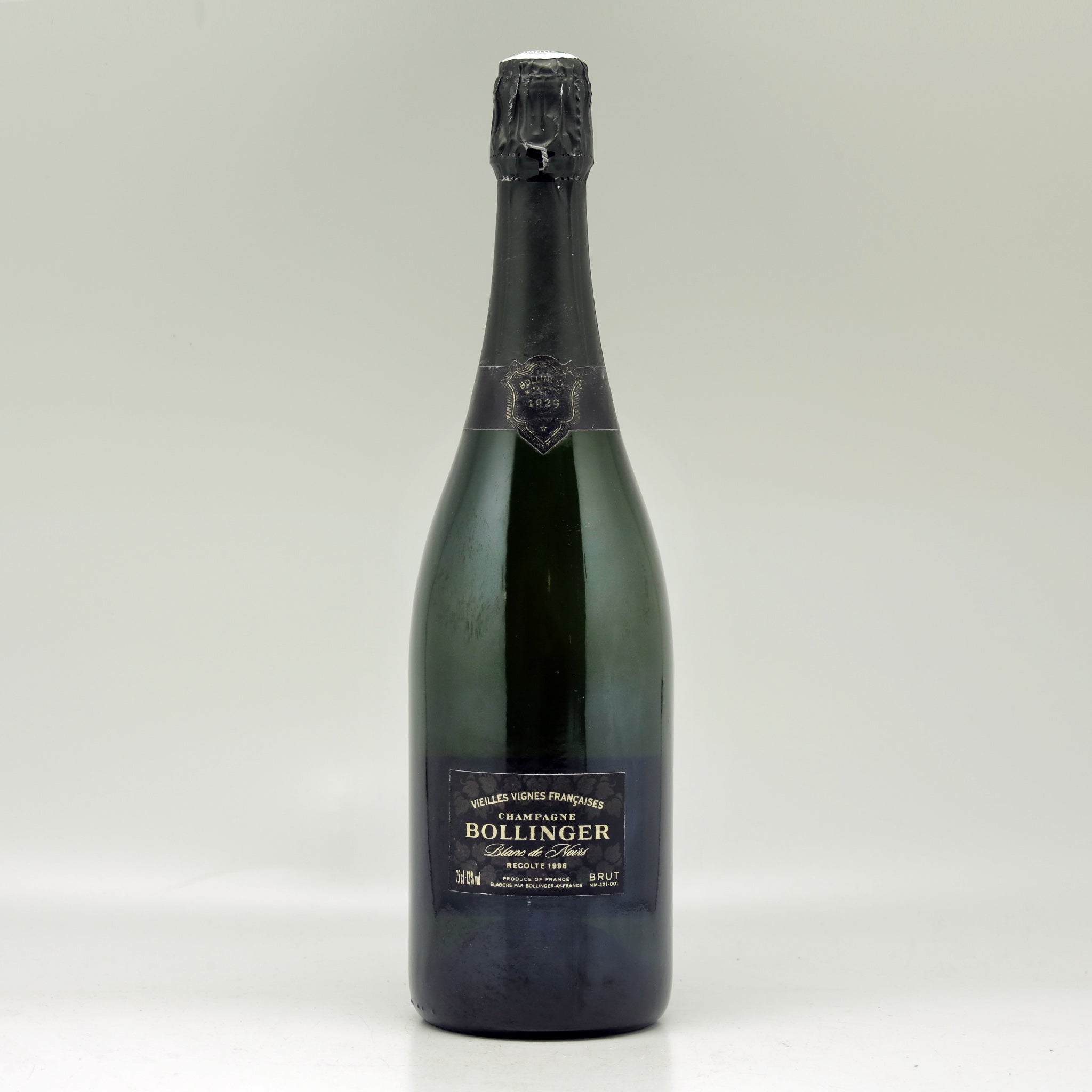 Champagne Bollinger Vieilles Vignes Francaises Blanc de Noirs 1996 Champagne Bottle