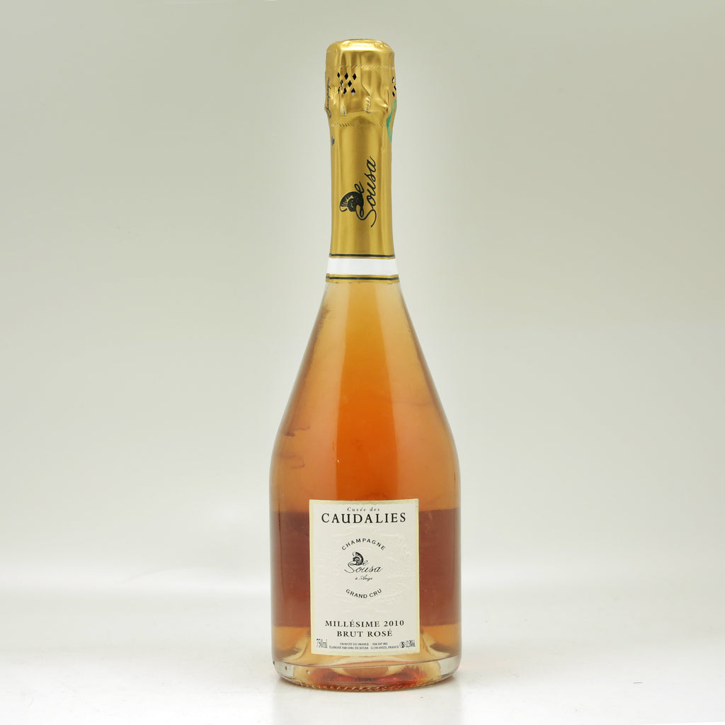 Champagne De Sousa Cuvée des Caudalies Grand Cru Brut Rosé 2010 Bottle front