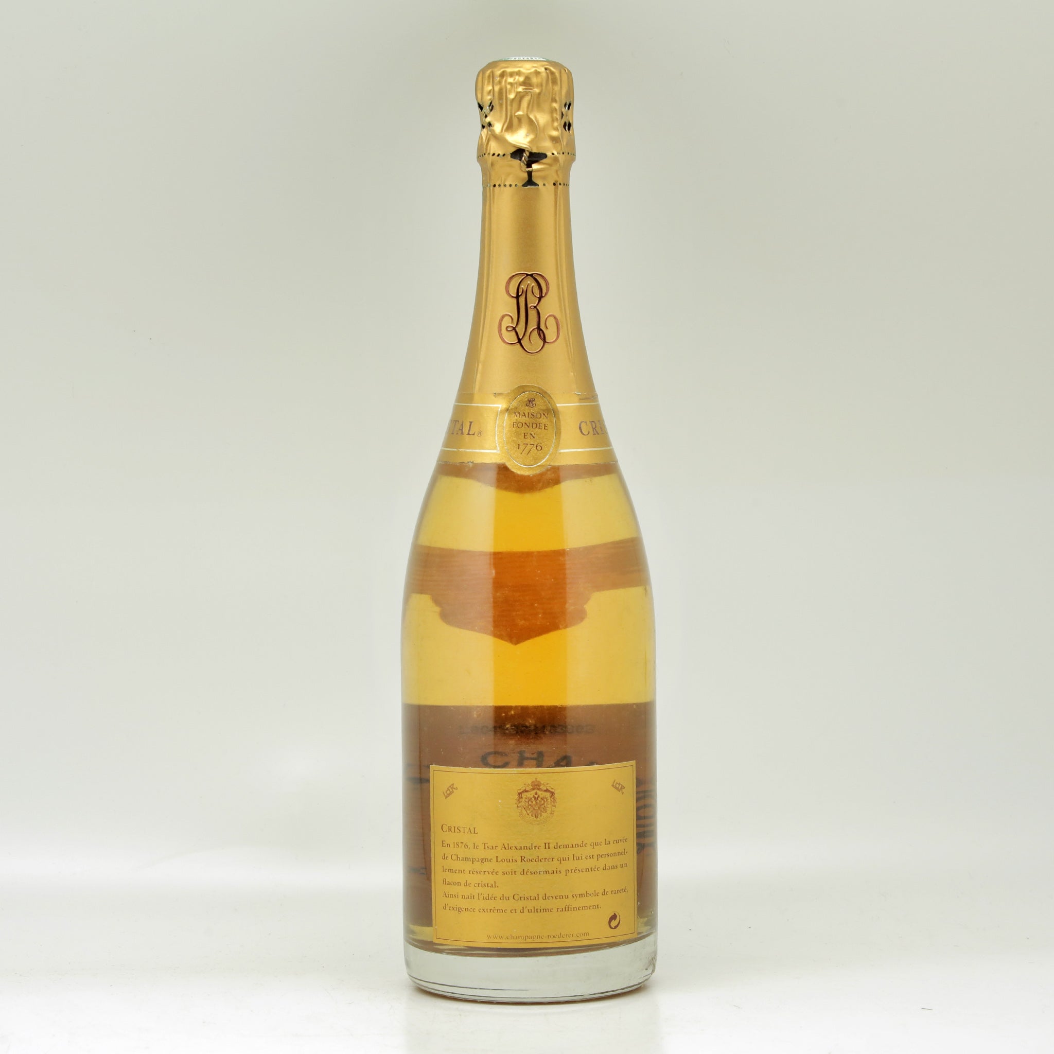 Champagne Louis Roederer Cristal 1996 Champagne Bottle