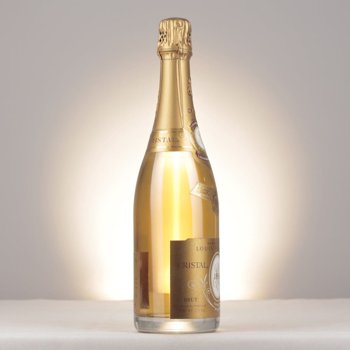 Champagne Louis Roederer Cristal 1996 Bottle turned right