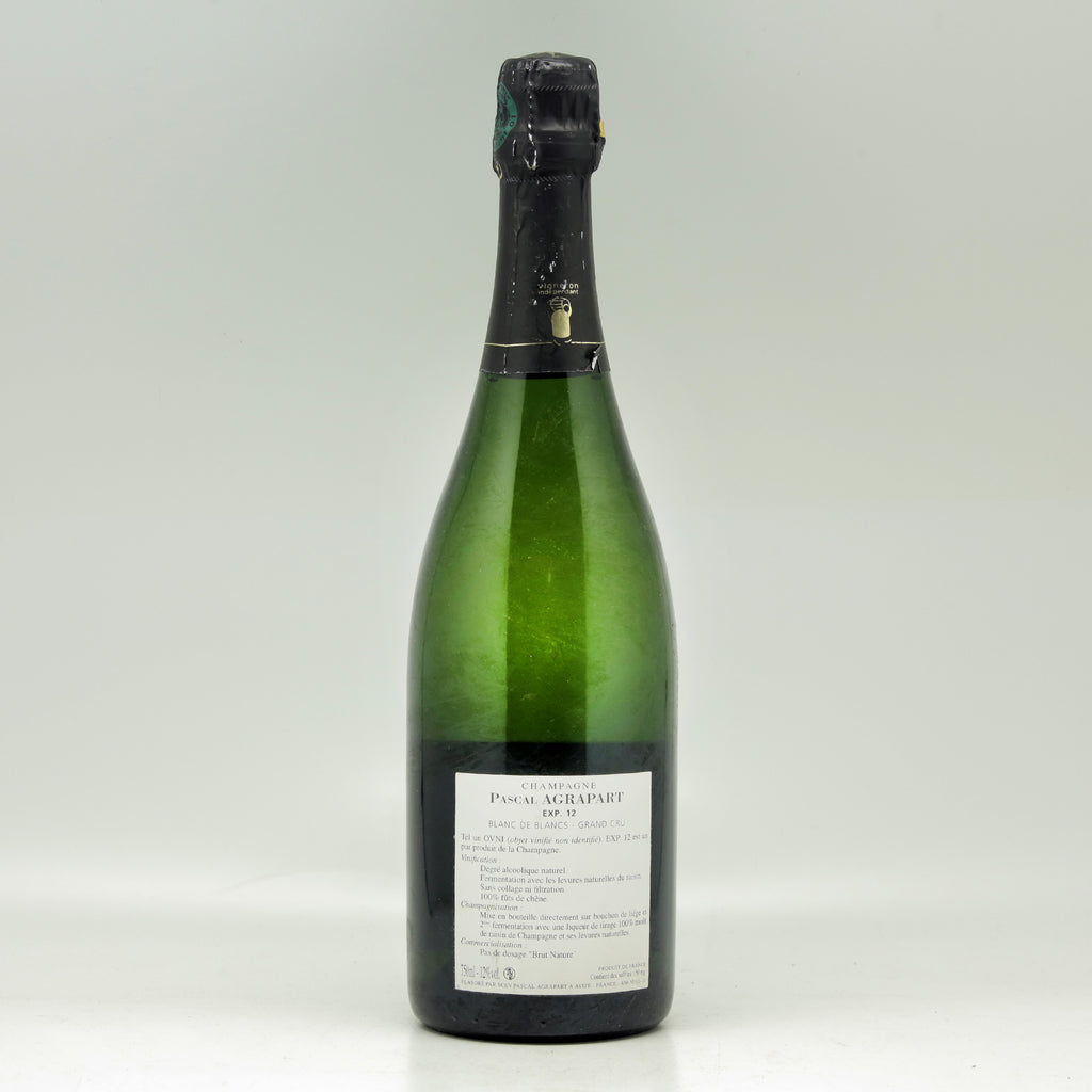 Champagne Pascal Agrapart Experience 12 Brut Nature Blanc de Blancs Champagne Bottle