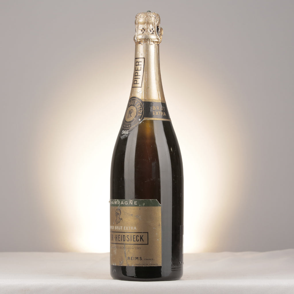 Champagne Piper-Heidsieck Brut Extra 1966 Bottle turned left