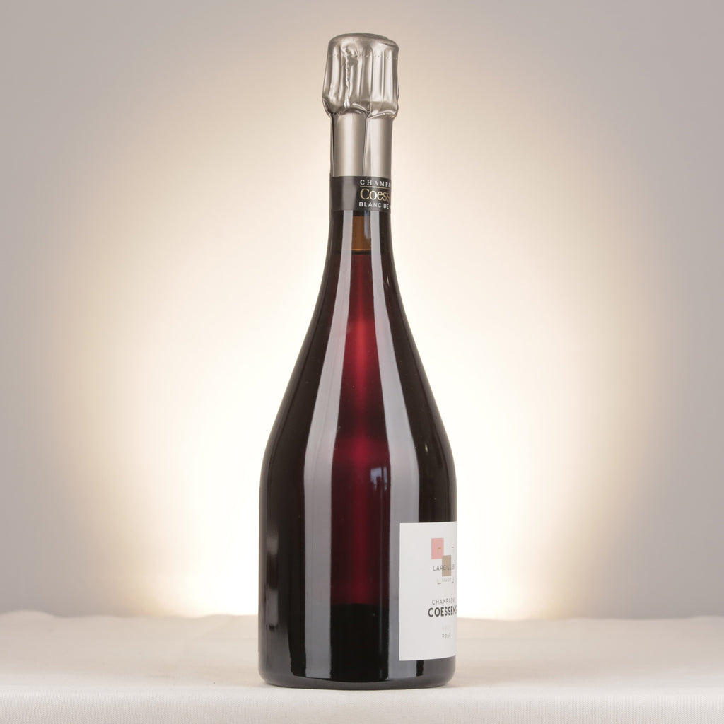 Champagnes Coessens Largillier Brut Rosé Champagne NV Bottle turned right