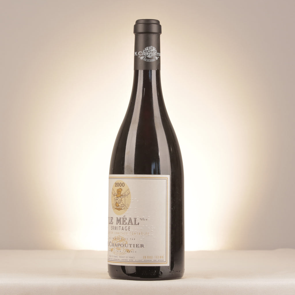 M. Chapoutier Hermitage Le Méal 2000 Bottle turned left